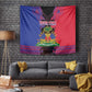 Personalised Haitian Heritage Month Tapestry Coat Of Arms With Dashiki Pattern