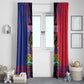 Personalised Haitian Heritage Month Window Curtain Coat Of Arms With Dashiki Pattern