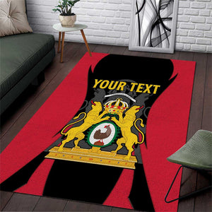 Personalised First Empire Of Haiti Area Rug Coat Of Arms Sporty Style