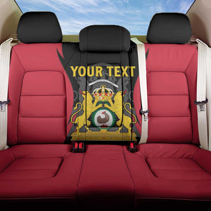 Personalised First Empire Of Haiti Back Car Seat Cover Coat Of Arms Sporty Style