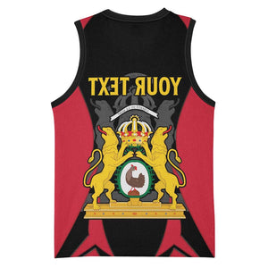 Personalised First Empire Of Haiti Basketball Jersey Coat Of Arms Sporty Style - African Pride