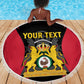 Personalised First Empire Of Haiti Beach Blanket Coat Of Arms Sporty Style
