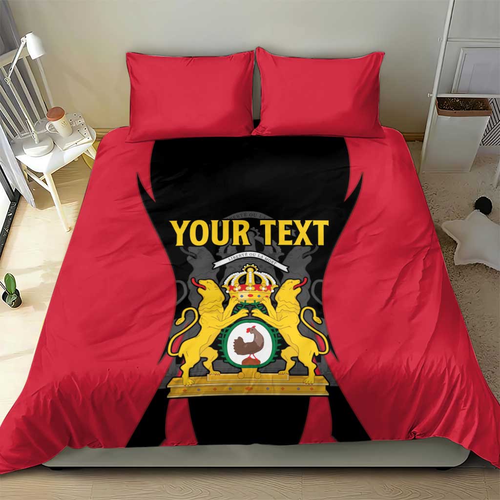 Personalised First Empire Of Haiti Bedding Set Coat Of Arms Sporty Style
