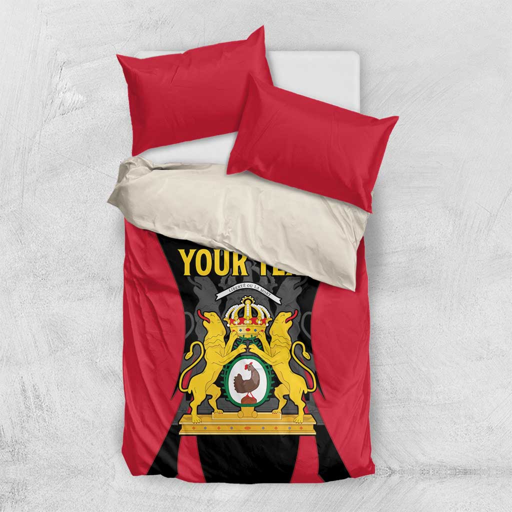 Personalised First Empire Of Haiti Bedding Set Coat Of Arms Sporty Style