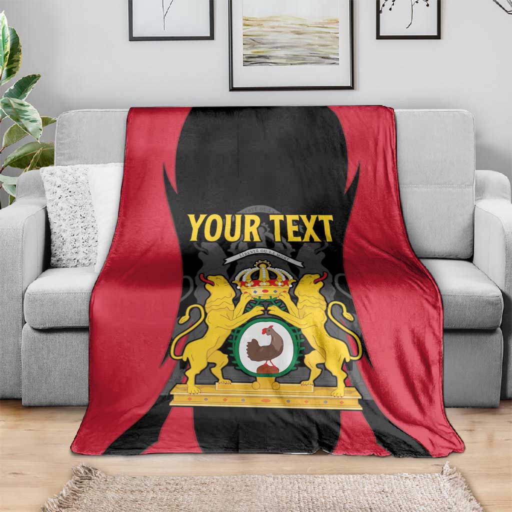 Personalised First Empire Of Haiti Blanket Coat Of Arms Sporty Style