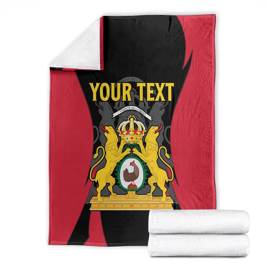 Personalised First Empire Of Haiti Blanket Coat Of Arms Sporty Style