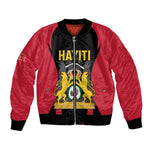 Personalised First Empire Of Haiti Bomber Jacket Coat Of Arms Sporty Style