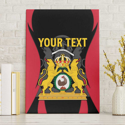 Personalised First Empire Of Haiti Canvas Wall Art Coat Of Arms Sporty Style