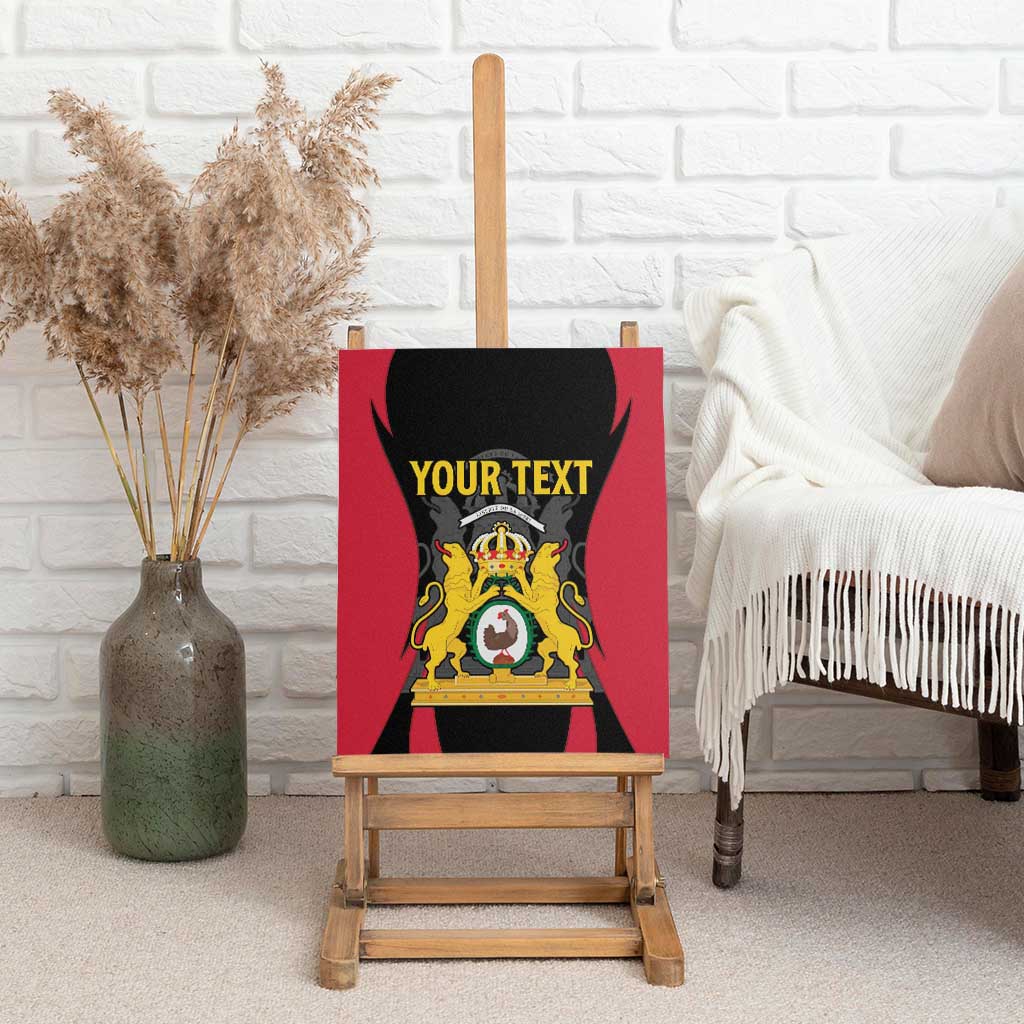 Personalised First Empire Of Haiti Canvas Wall Art Coat Of Arms Sporty Style