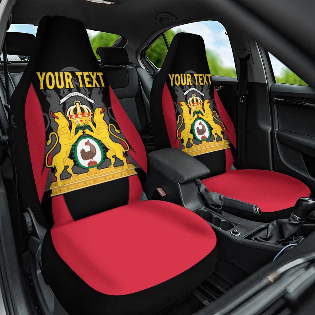 Personalised First Empire Of Haiti Car Seat Cover Coat Of Arms Sporty Style