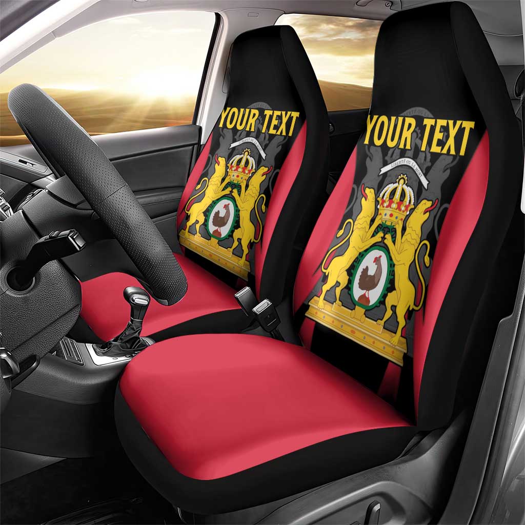 Personalised First Empire Of Haiti Car Seat Cover Coat Of Arms Sporty Style