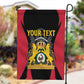 Personalised First Empire Of Haiti Garden Flag Coat Of Arms Sporty Style