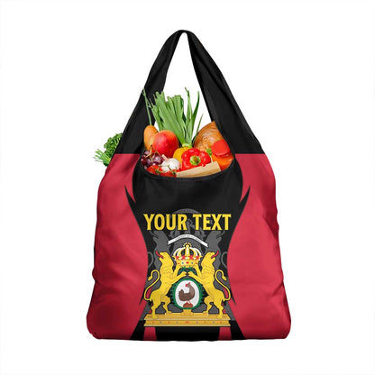 Personalised First Empire Of Haiti Grocery Bag Coat Of Arms Sporty Style
