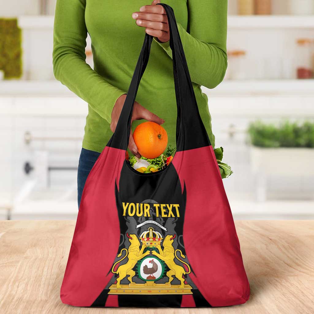 Personalised First Empire Of Haiti Grocery Bag Coat Of Arms Sporty Style