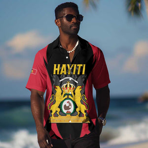 Personalised First Empire Of Haiti Hawaiian Shirt Coat Of Arms Sporty Style