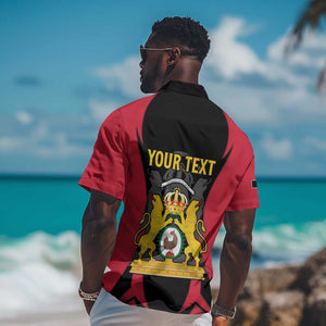 Personalised First Empire Of Haiti Hawaiian Shirt Coat Of Arms Sporty Style
