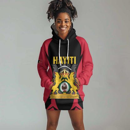 Personalised First Empire Of Haiti Hoodie Dress Coat Of Arms Sporty Style