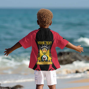 Personalised First Empire Of Haiti Kid Hawaiian Shirt Coat Of Arms Sporty Style
