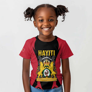 Personalised First Empire Of Haiti Kid T shirt Coat Of Arms Sporty Style