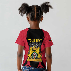 Personalised First Empire Of Haiti Kid T shirt Coat Of Arms Sporty Style
