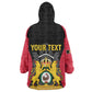 Personalised First Empire Of Haiti Kid Wearable Blanket Hoodie Coat Of Arms Sporty Style