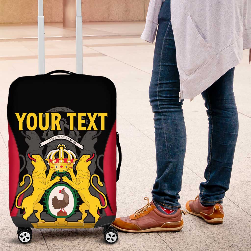 Personalised First Empire Of Haiti Luggage Cover Coat Of Arms Sporty Style