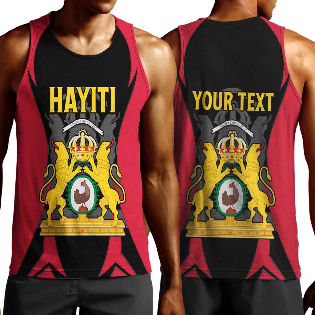 Personalised First Empire Of Haiti Men Tank Top Coat Of Arms Sporty Style