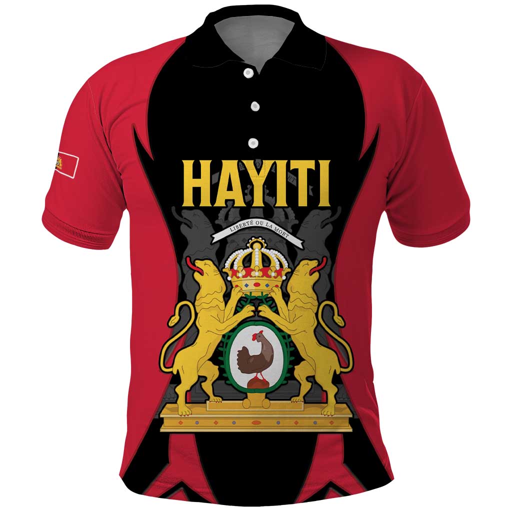 Personalised First Empire Of Haiti Polo Shirt Coat Of Arms Sporty Style