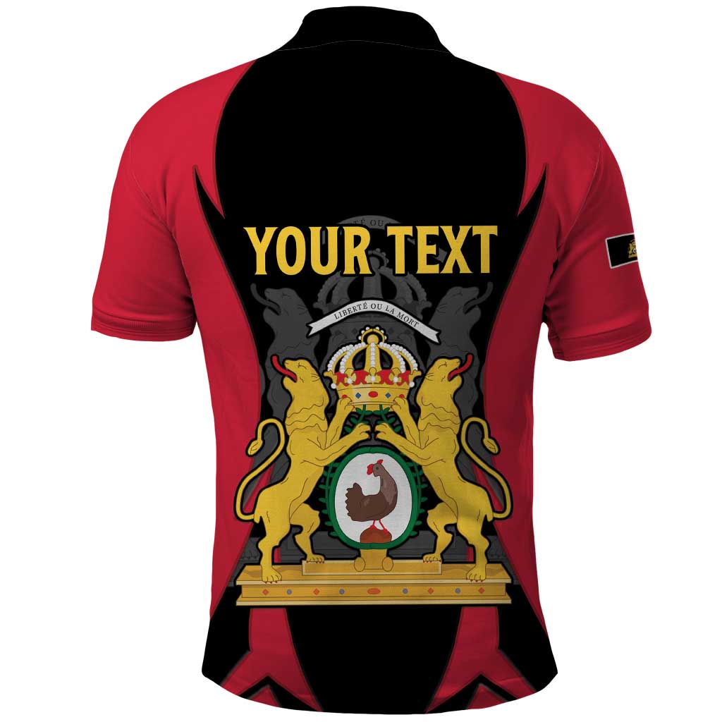Personalised First Empire Of Haiti Polo Shirt Coat Of Arms Sporty Style