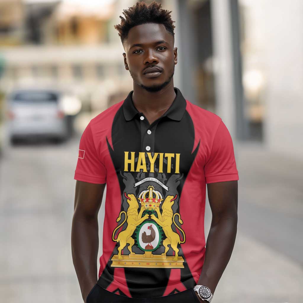 Personalised First Empire Of Haiti Polo Shirt Coat Of Arms Sporty Style