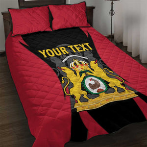 Personalised First Empire Of Haiti Quilt Bed Set Coat Of Arms Sporty Style