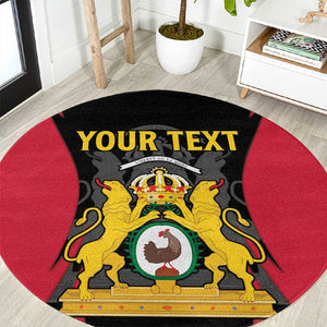 Personalised First Empire Of Haiti Round Carpet Coat Of Arms Sporty Style