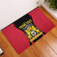 Personalised First Empire Of Haiti Rubber Doormat Coat Of Arms Sporty Style
