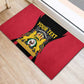 Personalised First Empire Of Haiti Rubber Doormat Coat Of Arms Sporty Style