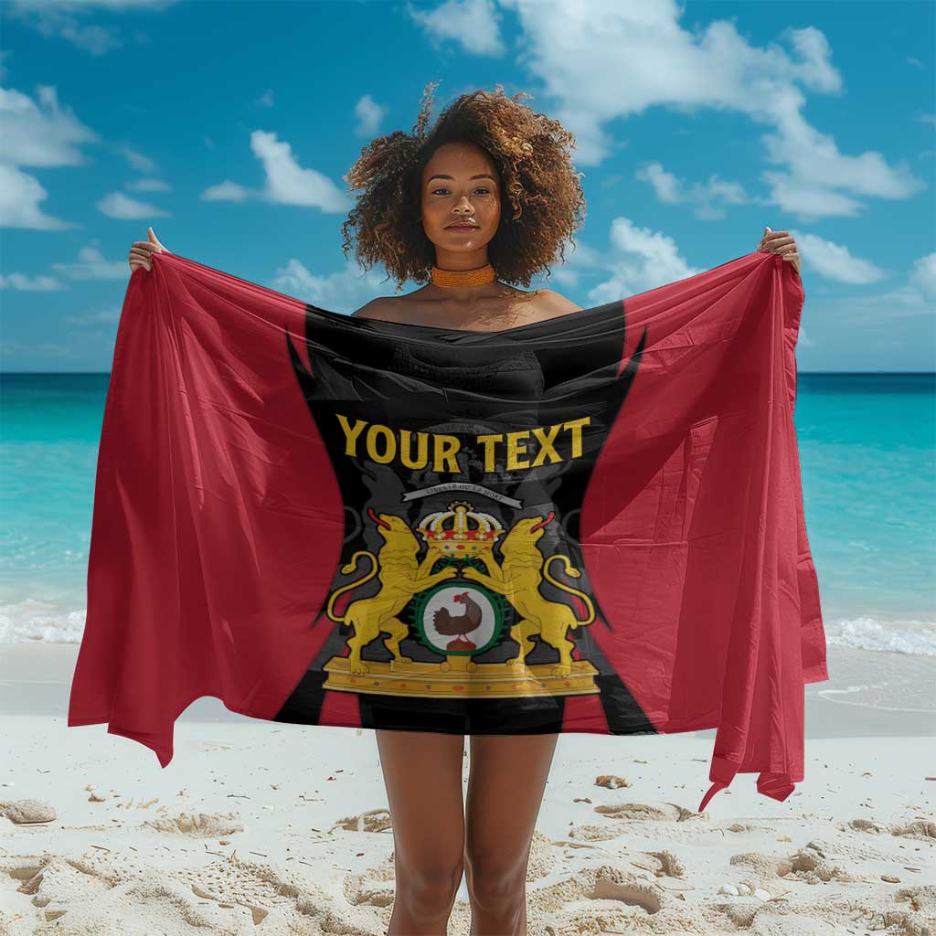 Personalised First Empire Of Haiti Sarong Coat Of Arms Sporty Style