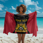 Personalised First Empire Of Haiti Sarong Coat Of Arms Sporty Style