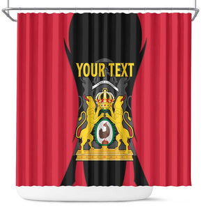 Personalised First Empire Of Haiti Shower Curtain Coat Of Arms Sporty Style