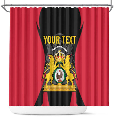 Personalised First Empire Of Haiti Shower Curtain Coat Of Arms Sporty Style