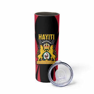 Personalised First Empire Of Haiti Skinny Tumbler Coat Of Arms Sporty Style