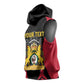 Personalised First Empire Of Haiti Sleeveless Hoodie Coat Of Arms Sporty Style - African Pride