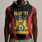 Personalised First Empire Of Haiti Sleeveless Hoodie Coat Of Arms Sporty Style - African Pride