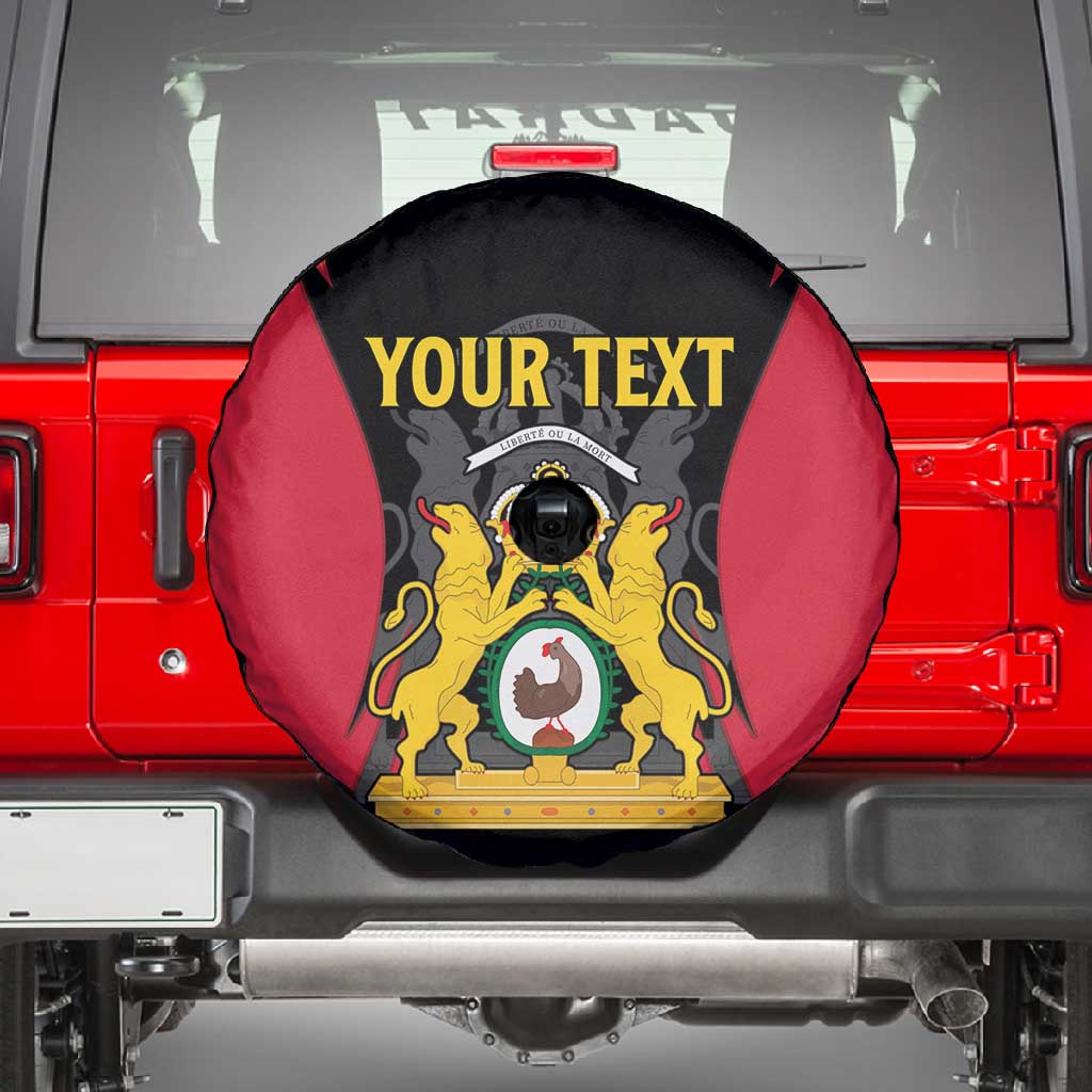 Personalised First Empire Of Haiti Spare Tire Cover Coat Of Arms Sporty Style