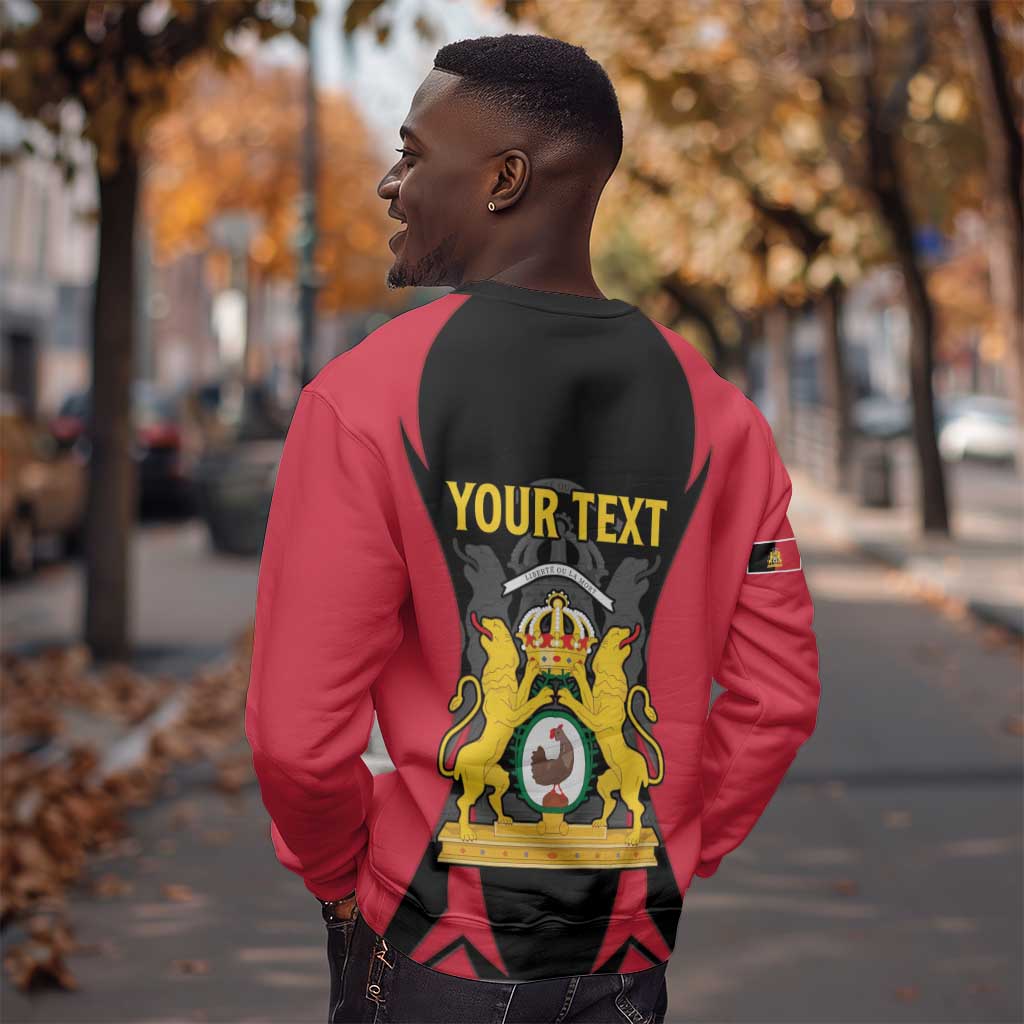 Personalised First Empire Of Haiti Sweatshirt Coat Of Arms Sporty Style