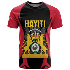 Personalised First Empire Of Haiti T shirt Coat Of Arms Sporty Style