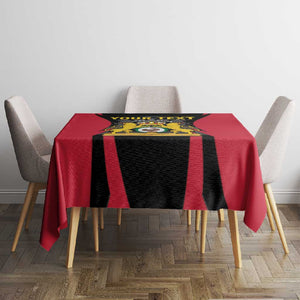 Personalised First Empire Of Haiti Tablecloth Coat Of Arms Sporty Style