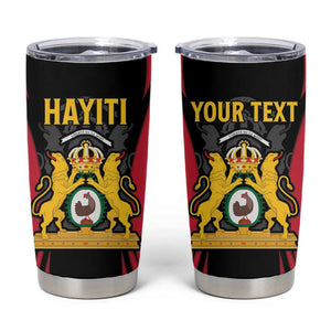 Personalised First Empire Of Haiti Tumbler Cup Coat Of Arms Sporty Style