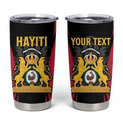 Personalised First Empire Of Haiti Tumbler Cup Coat Of Arms Sporty Style