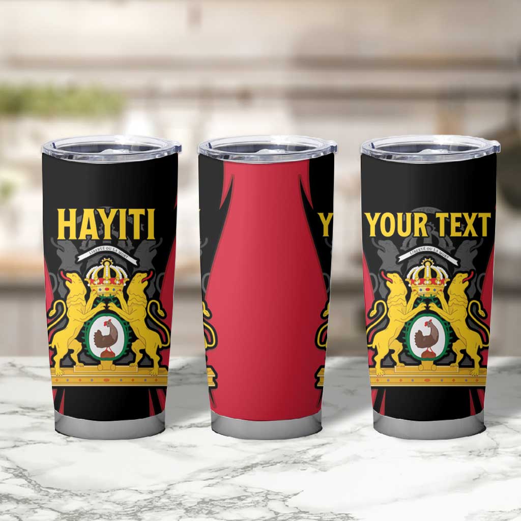 Personalised First Empire Of Haiti Tumbler Cup Coat Of Arms Sporty Style