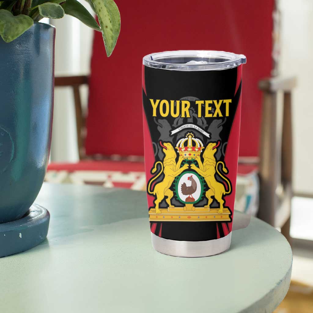 Personalised First Empire Of Haiti Tumbler Cup Coat Of Arms Sporty Style