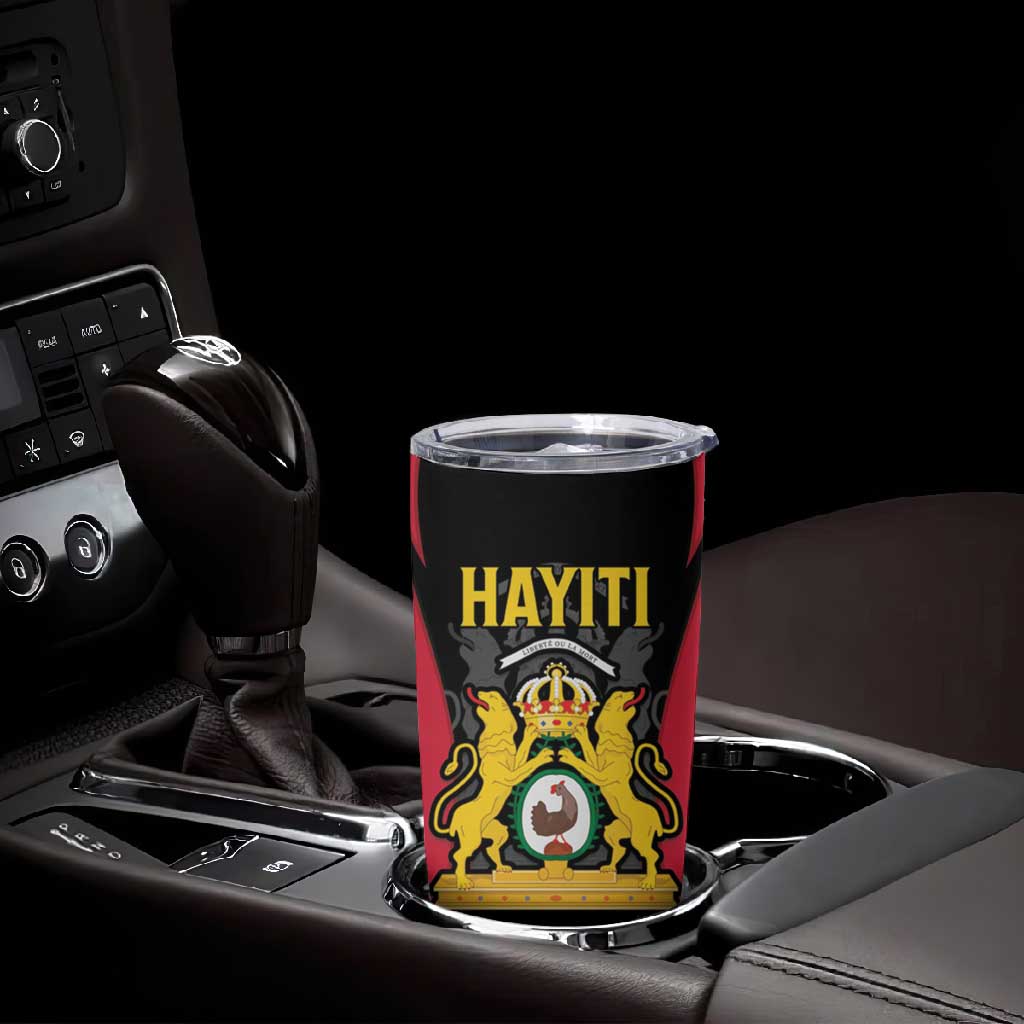 Personalised First Empire Of Haiti Tumbler Cup Coat Of Arms Sporty Style